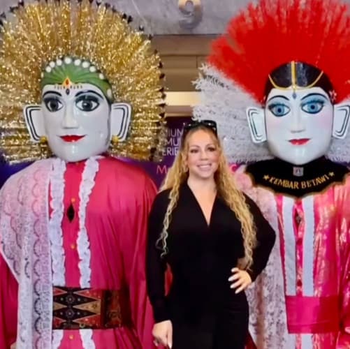 Disambut Ondel-Ondel, Mariah Carey Siap Gelar Konser di Jakarta